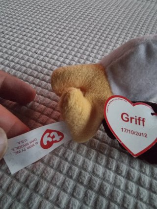Set 2 Peluche Ty Beanie Boos Blake/Griff