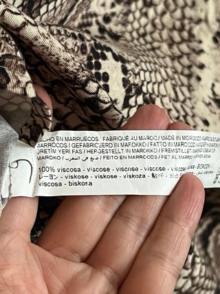 Falda Larga Estampada Stradivarius Talla 40