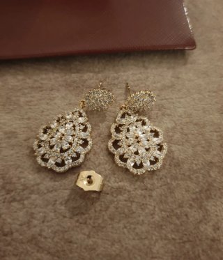 Pendientes chapados oro 18k nuevos