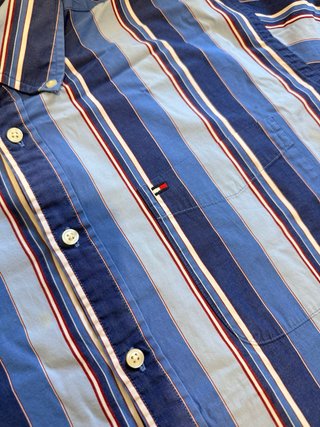 Camisa Tommy Hilfiger Rayas Azules Talla L
