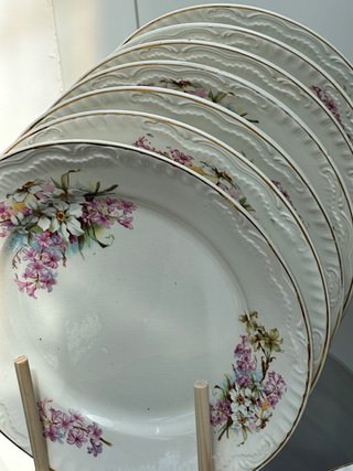 Platos Pickman Cartuja Florales Dorados