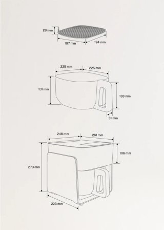 Air Fryer Create Studio Cristal 4'2L