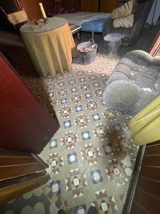 Baldosas hidráulicas antiguas mosaico