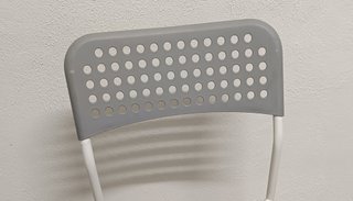 Silla acero aleado color gris perla