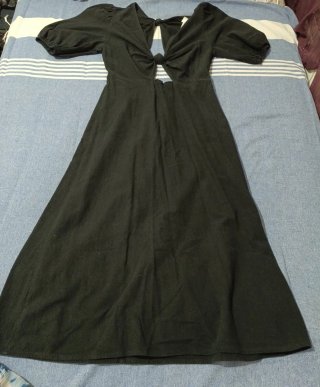 Vestido Zara blanco con cinturón
