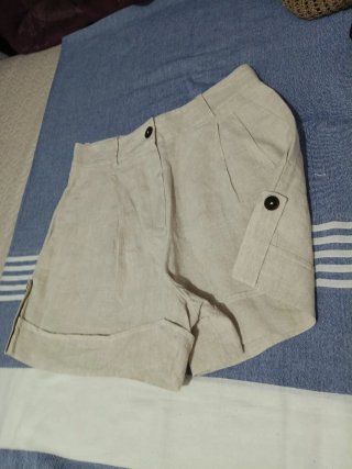 Vestido Zara blanco con cinturón