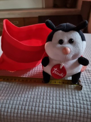 Peluche Trudi Coccinella Originale con Sacchetto