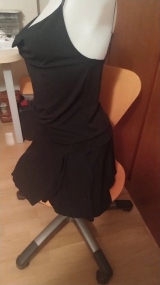 Vestido Negro Fiesta Elegante