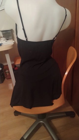 Vestido Negro Fiesta Elegante