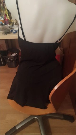 Vestido Negro Fiesta Elegante