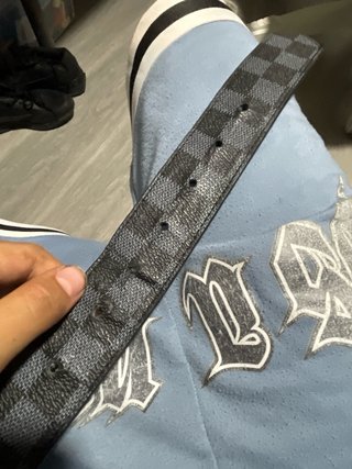 Cintura Louis Vuitton Nero e Grigio