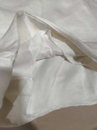 Mono de lino blanco XL hecho a mano
