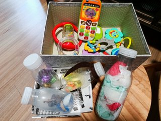 "8€ € Lote Juguetes Sensoriales Bebé Montessori
