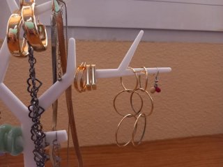 Joyero y lote bisutería oro y plata
