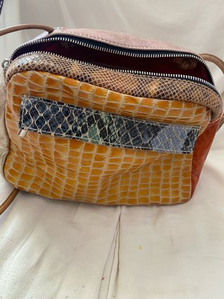 Borsa Ebarrito arancione e rosa