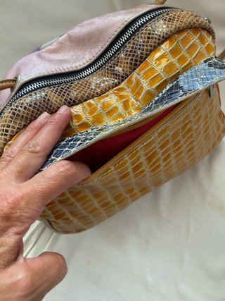 Borsa Ebarrito arancione e rosa