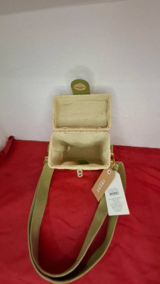 Bolso  Beige y Verde