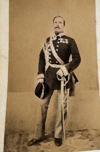 Antica foto Generale Maurizio Gerbaix de Sonnaz