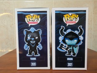 Funko Pop! Solo Leveling Tank 2020 y Iron 2021 SE