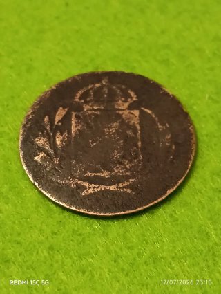 Moneda antigua 1 Kreuzer Baviera 1806 Napoleónica