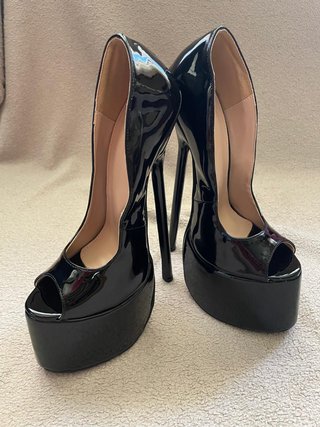 Zapatos Tacón Stiletto (20cm) Plataforma Charol