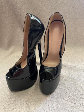 Zapatos Tacón Stiletto (20cm) Plataforma Charol