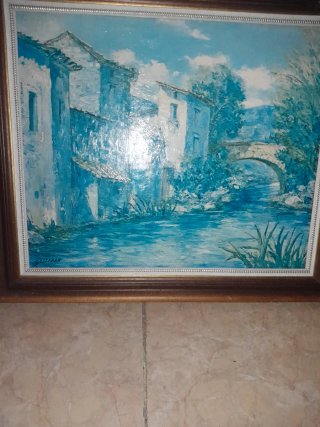 Cuadro Puente y Casas Gabriel Esteban