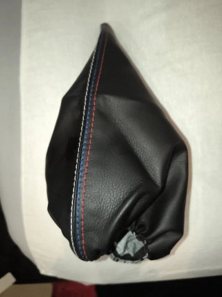Capa travão mão pele com costura M BMW