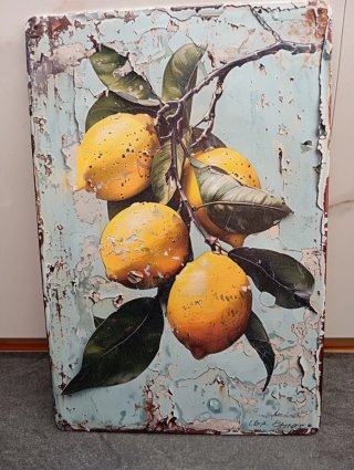 Placa Decorativa Vintage Limones