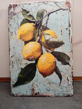 Placa Decorativa Vintage Limones