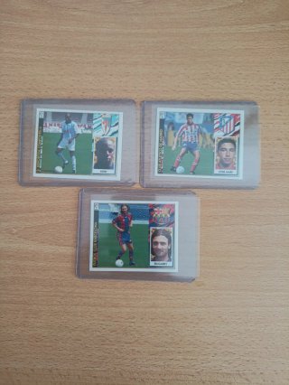 3 Cromos Fútbol dificiles Temporada 97/98