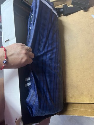Armario de tela desmontable azul