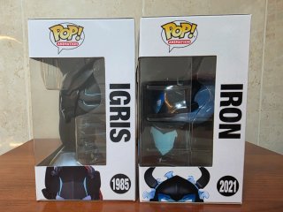 Funko Pop! Solo Leveling Igris 1985 y Iron 2021 SE