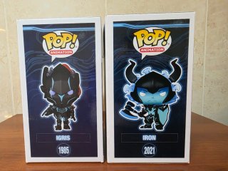 Funko Pop! Solo Leveling Igris 1985 y Iron 2021 SE