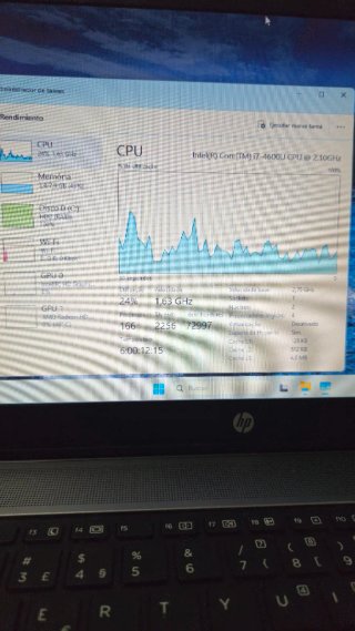 Portátil HP i7 Windows 11