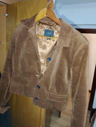 Blazer Zara Marrón Mujer