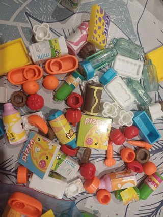 Muñecas Barriguita y accesorios supermercado