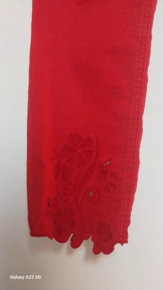 Pantaloni Liu Jo Rossi con Ricamo
