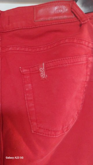Pantaloni Liu Jo Rossi con Ricamo