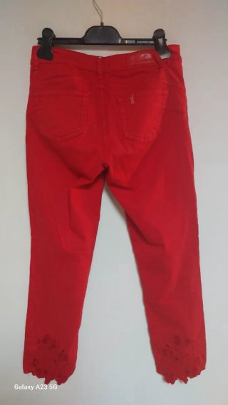 Pantaloni Liu Jo Rossi con Ricamo