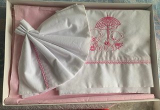 Conjunto Lençóis Berço 90x45cm + Fronha