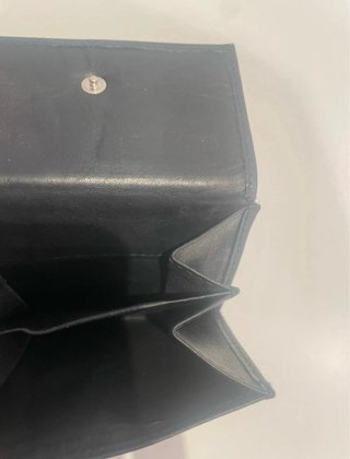 Billetera/monedero de piel negro