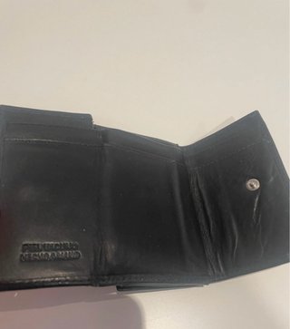 Billetera/monedero de piel negro