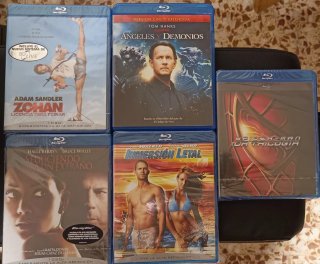 Lote 4 Películas Blu-ray: Zohan, Ángeles y Demonio