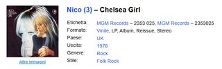 Nico - Chelsea Girl Vinile