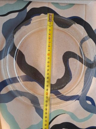 2 Platos Microondas 24.5 cm Cristal