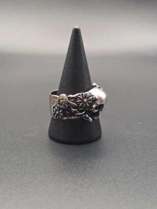 Anello Teschio Uomo Acciaio Stile Biker
