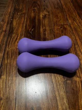 2 Mancuernas Neopreno Morado 4kg cada una