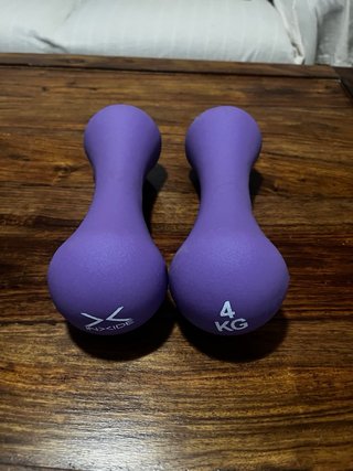 2 Mancuernas Neopreno Morado 4kg cada una