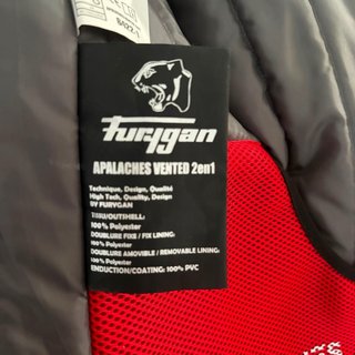 Chaqueta Furygan Apalaches Vented 2W1 Negra